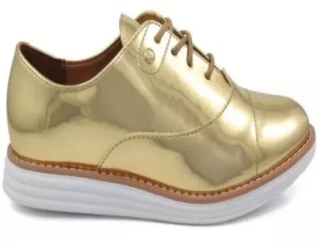 TÊNIS VIZZANO OXFORD 1231.100 - Dourado