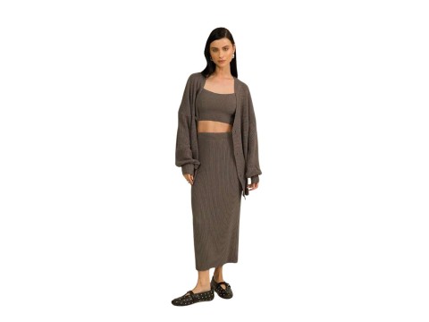 TOP EM TRICOT ERICA BEAUTIFULL 30646 - Cinza