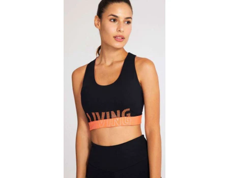 TOP ESPORTIVO ALÇA LARGA MORENA ROSA 400769 - Preto