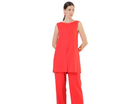 TUNICA C/ FENDA SEIKI 421180 - Vermelho