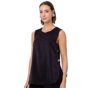 TUNICA VISCOSE MISTA SEIKI 521835 - Preto