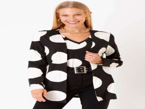 TWIN SET MALHA VISCOSE POA SEIKI 431071 - Preto