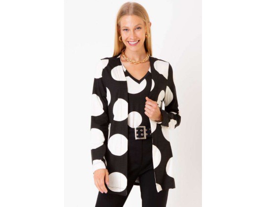 TWIN SET MALHA VISCOSE POA SEIKI 431071 - Preto