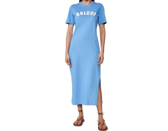 VESTIDO C/ FENDA LATERAL COLCCI 044.01.14254 - Marinho