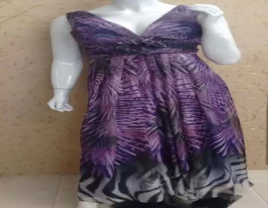 VESTIDO CHIFON SONIA BACK 10KA5535 - Roxo