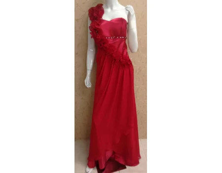 VESTIDO CHIFON SONIA BACK 10NF098 - Vermelho