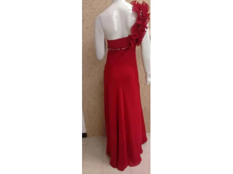 VESTIDO CHIFON SONIA BACK 10NF098 - Vermelho