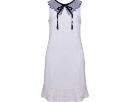 VESTIDO CREPE NITROGEN 380284 - Branco