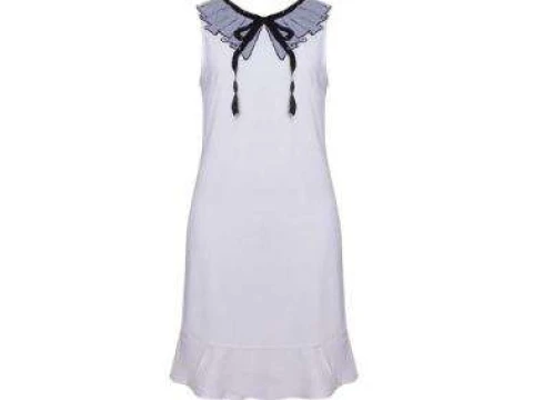 VESTIDO CREPE NITROGEN 380284 - Branco