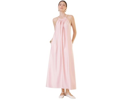 VESTIDO CREPE SEIKI 380977 - Rosa claro