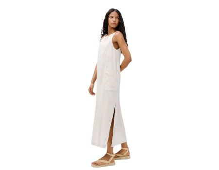 VESTIDO CURTO BÁSICO HERING HA94 - Cru