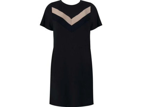 VESTIDO CURTO MOLETINHO SEIKI 480488 - Preto VESTIDO CURTO MOLETINHO SEIKI 480488 - Preto
