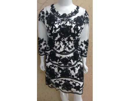 VESTIDO CURTO SONIA PLUS 08070 - Preto
