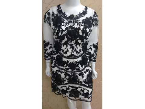 VESTIDO CURTO SONIA PLUS 08070 - Preto
