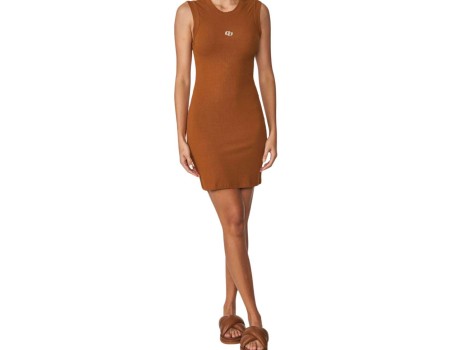 VESTIDO DROME CANELADO COLCCI 44.01.14048 - Marrom