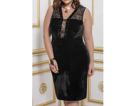 VESTIDO ELEGANCE 05551 - Preto