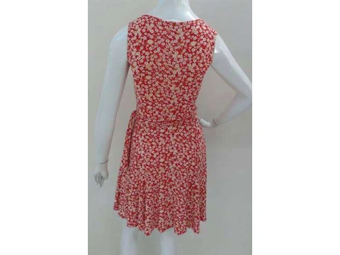 VESTIDO ESTAMPADO TANCINHA ANJRAK - Vermelho