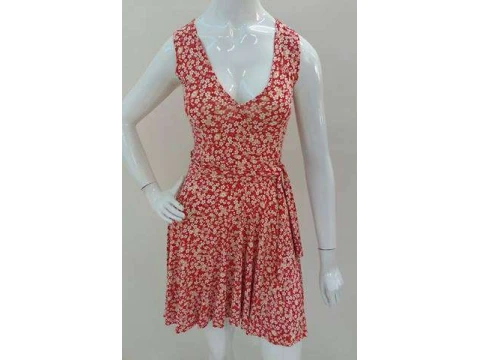 VESTIDO ESTAMPADO TANCINHA ANJRAK - Vermelho