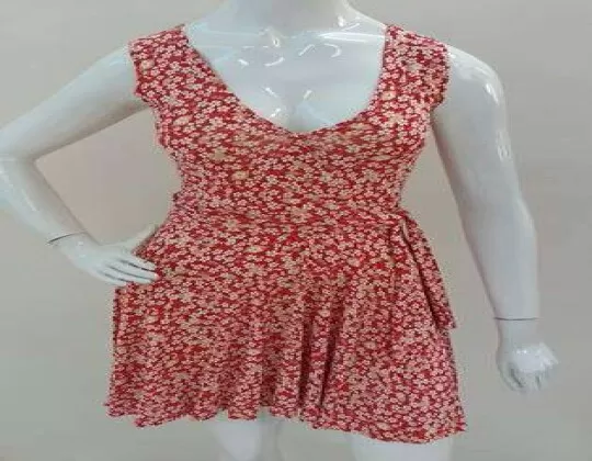 VESTIDO ESTAMPADO TANCINHA ANJRAK - Vermelho