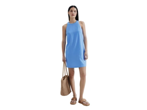 VESTIDO EVASE HERING K5UR - Azul