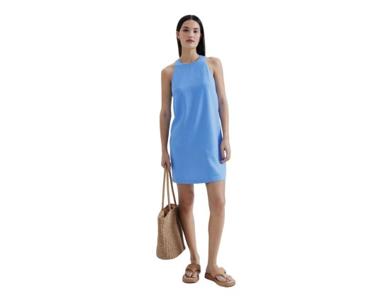 VESTIDO EVASE HERING K5UR - Azul