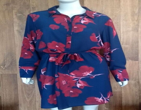 VESTIDO FEMININO MANGA LONGA ENNA 502VE002752 - Azul