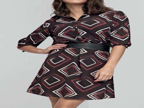 VESTIDO FEMININO MANGA LONGA ENNA 502VE002752 - Preto