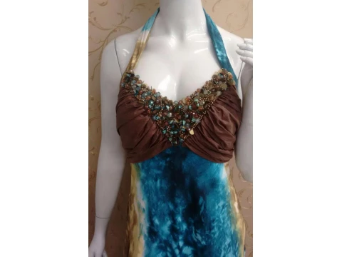 VESTIDO LONGO CHIFON SONIA BACK 10KA5636