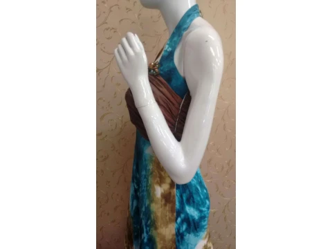 VESTIDO LONGO CHIFON SONIA BACK 10KA5636