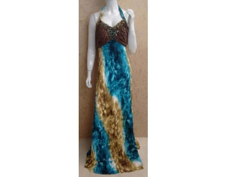 VESTIDO LONGO CHIFON SONIA BACK 10KA5636