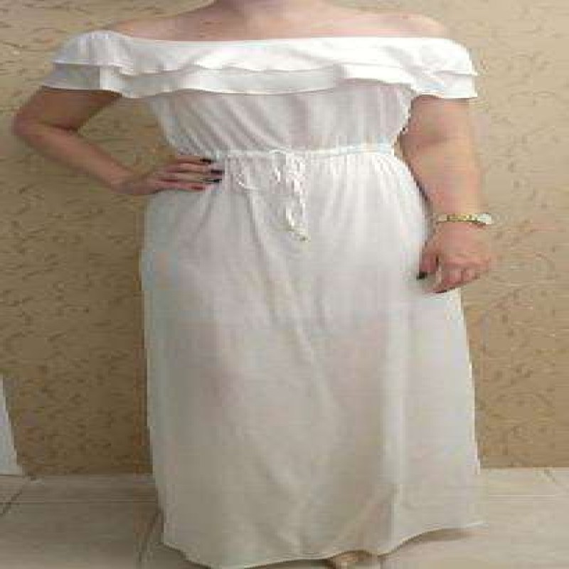 vestido branco da hering