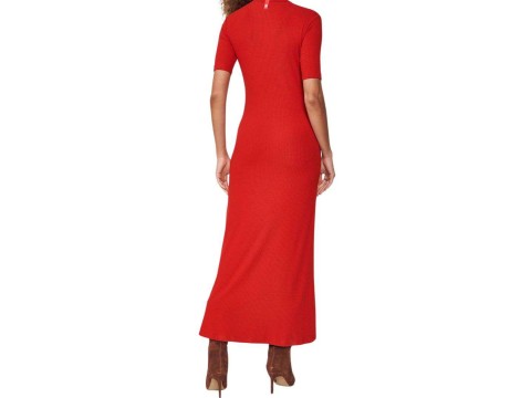 VESTIDO MIDI CANELADO COLCCI 044.01.14253 - Marrom