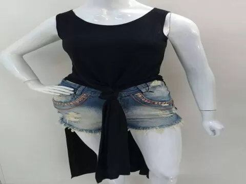 VESTIDO MULLET JK - Preto