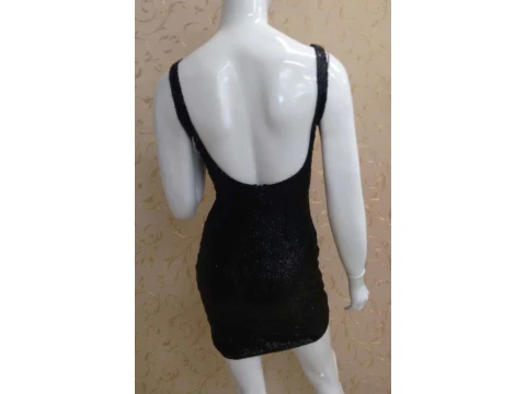 VESTIDO ROSA FINA 031522 - Preto