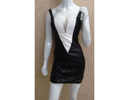 VESTIDO ROSA FINA 031522 - Preto