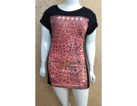 VESTIDO T-SHIRT ZINCO 102885 - Preto
