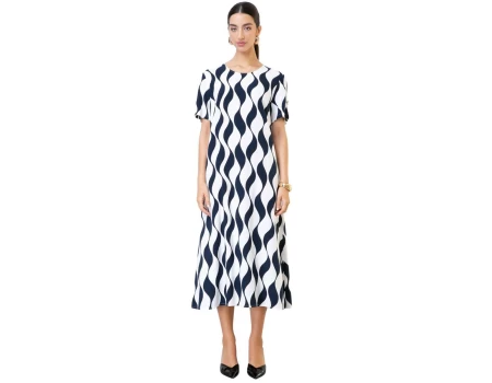 VESTIDO VISCOCREPE SEIKI 780177 - Marinho
