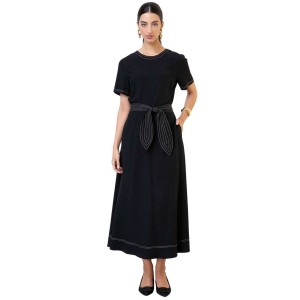 VESTIDO VISCOLINHO SEIKI 580884 - Preto